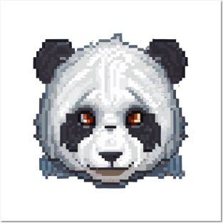 Head animal pixel art Posters and Art